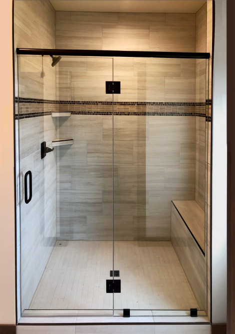 Shower enclosure for a new Bergamont home