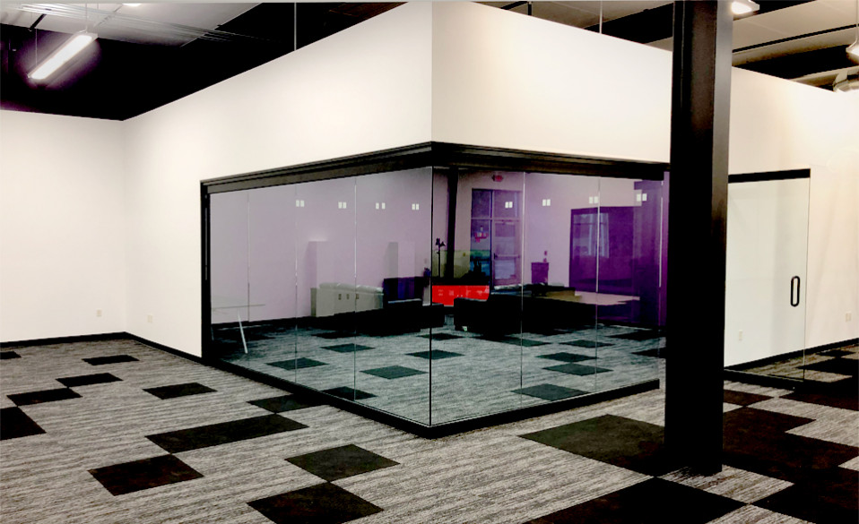 Glass wall corner conference room - nice picture
