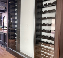 Sliding Tempered Glass Wine Cellar Doors